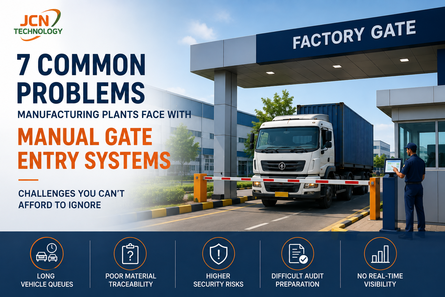 7 Common Problems Manufacturing Plants Face with Manual Gate Entry Systems